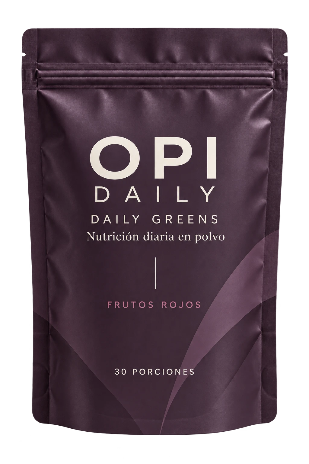 Empaque ciruela Opi Daily · Daily Greens frutos rojos