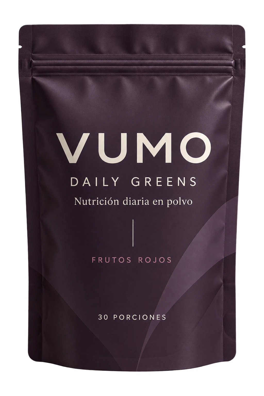 Bolsa ciruela de VUMO Daily Greens, frutos rojos, 30 porciones